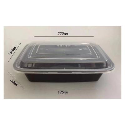 China Disposable Credible Plastic Clear Clamshell Disposable Container PP Quality Food Disposal Box for sale