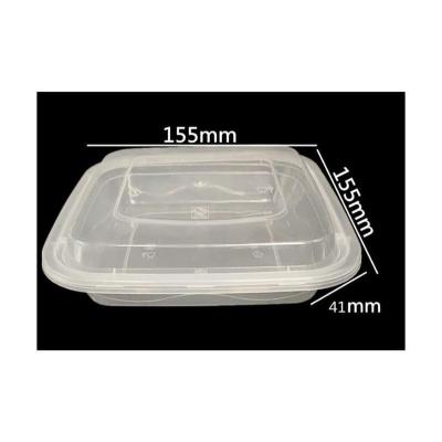 China Food Packaging Disposable Hot Item Containers PP Disposable Clamshell Bento Takeaway Box for sale