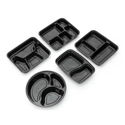 China Brand New Disposable PP Food Container Bento Takeaway Box Clear Lid for sale