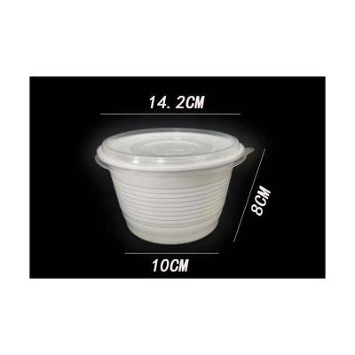 China Disposable Disposable Biodegradable Food Container Sauce Insulated Take Out Box With Handle for sale