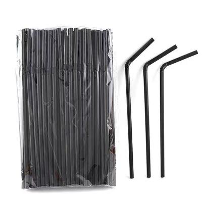 China Hot Selling Minimalist Beverage Elbow Straws Disposable Plastic Straws for sale