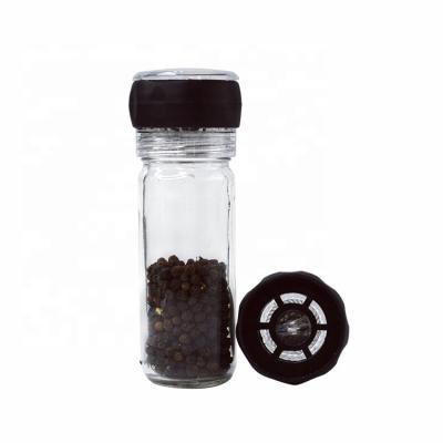 China Sustainable Manual Salt Mill And Pepper Grinder Mill With Glass Jar for sale