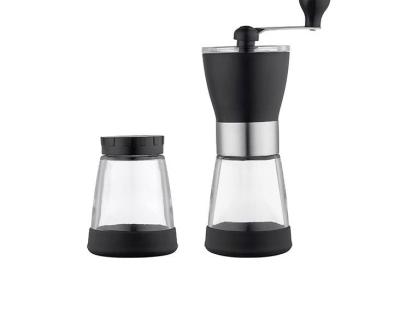 China Hotel Stainless Steel Hot Popular Adjustable Portable Manual Coffee Bean Grinder for sale