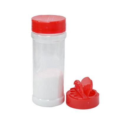 China Sustainable Wholesale 8oz Kitchen PET Spice Bottle Jar Plastic Pepper Shaker Lid for sale