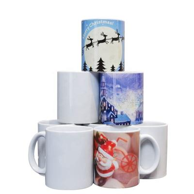 China Viable Custom Printing White Empty Ceramic Tea Coffee Mug Customize Sublimation Printing Mug For Gift for sale