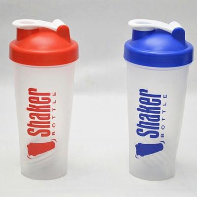 China Viable Custom Logo Sublimation Plastic Fitness Protein Shaker Water Bottle for sale