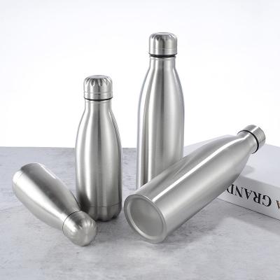 China Sustainable Custom Cola Vacuum Insulated Slight Burn Walled Thermos Flask Stainless Steel Bottle For Outdoor Sports Water Drinking for sale