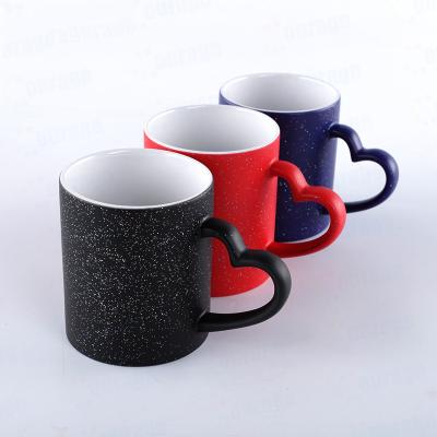 China Viable Wholesale White Ceramic Black 11oz Sublimation Supplier Empty Mug For Sale for sale