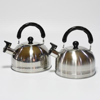 China Viable factory wholesale stainless steel kettle hotel thickening sounding kettle sanding flat bottom non-magnetic kettle for sale