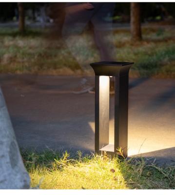 China Modern Style Solar Led Garden Bollard Light For Solar Border Driveway Pathway Walkway Landscape Lawn Lamp for sale