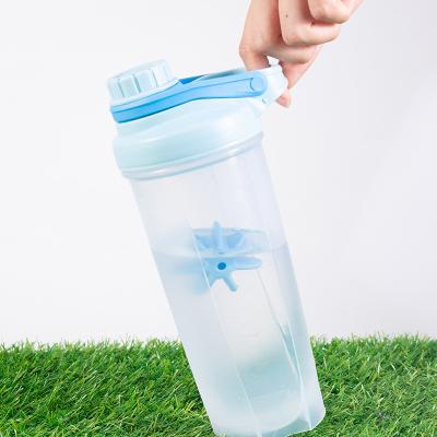 China Seaygift Ball Logo Gym Protein Shaker Water Bottle Outdoor Sport Sustainable Mix Smart Custom Plastic Water Bottle for sale