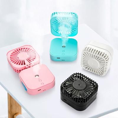 China USB Link/Easy Carry/Portable Handheld Fans/Factory Seaygift Humidifier Mini USB Fan Hot Wholesale Rechargeable Portable Handheld Foldable Mist Fan Clip For Home for sale