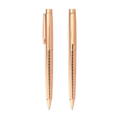 China Student Rose Gold Metal Tip Pen Business Promotional Gifts For Office for sale