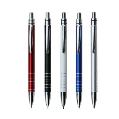 China office & Cheap promotional school pen aluminum pen engrave logo ball pen metal pen with custom logo for sale