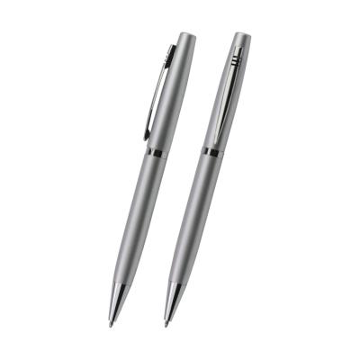 China office & School Promotion Pen Logo Advertising Slim Metal Ballpoint Pens For Hotel for sale