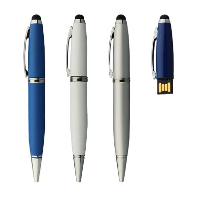 China office & School Pen Heavy Quality Engraved Logo For Gift USB Training Metal Flash Pen for sale