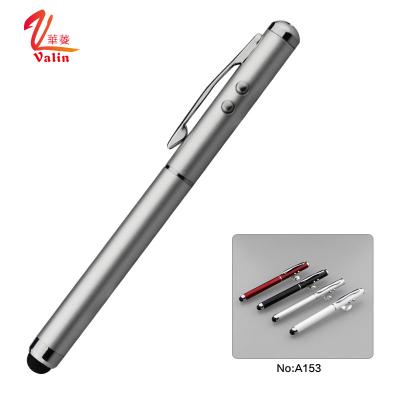 China office & School Pen Newest Style Laser Indicator Pen With Logo Metal Body Stylus Led Light Pen for sale