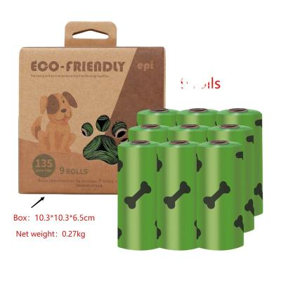 China Factory Stocked Wholesale Scented Eco Friendly Cheap Biodegradable Dog Poop Waste Bags Pet Supplies Dog Poop Bags for sale