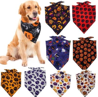 China Viable Christmas Dog Bandana Holiday Cat Pumpkin Candy Corn Bandana Bibs Scarf Accessories for Small Medium Large Dogs and Cats Pets for sale