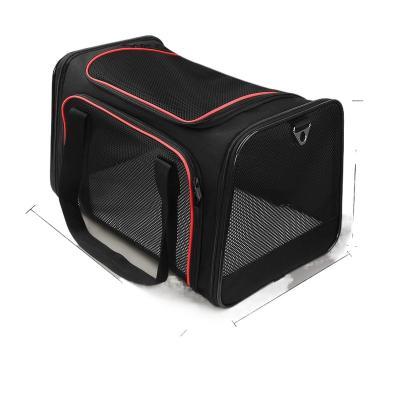 China Fashion Outdoor Breathable Mesh Fabric Hot Selling Cat Dog Viable Carrier Carriers Portable Travel Pet Carrier Bag for sale