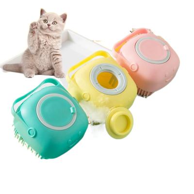 China Multi-Function Installed Hot Viable Amazon Shower Gel Shampoo Pet Brush Cat Dog Silicone Bath Brush Pet Supplies for sale