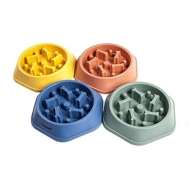 China Non-Slip Clog-Proof Small Dog Bowl Slow Food Pet Feeder Dog Rice Bowl Non-Slip Pet Supplies Available For Cats And Dogs for sale