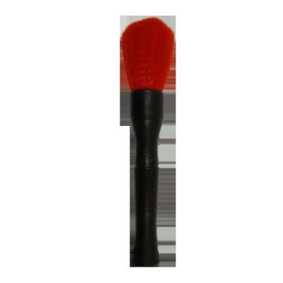 China Red Nylon Bristle Plastic Car Wash Brushes Brush For Auto Interior Detail for sale