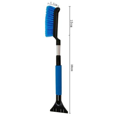 China Telescopic Window Scraper PVC Car Snow Brush With ABS Ice Scraper for sale