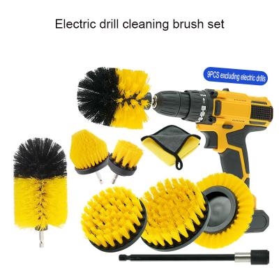 China PP Bristle Material Electric Drill Cleaning Brush 9pcs for sale