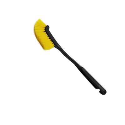 China Car Wheel Cleaning Brush Wheel Hub Tire Long Handle Brush Car Inside Outside Cleaning Tool Car Cleaning Detailing Accessory for sale