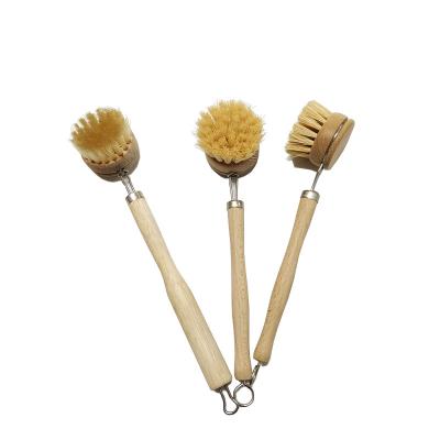 Chine Le frottement à long manche en bois de salle à manger balayent le filament en nylon de sisal de 24cm à vendre