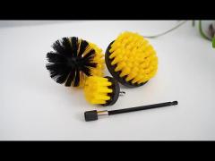 Popular Yellow Soft Bristles 5 Piece Drill Cleaning Brush Kit