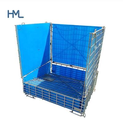 China Mild Steel Bulk Pet Preform Storage Pallet Stacking Wire Container for sale