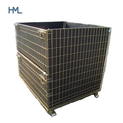 China Q235 Mild Steel Hot Dipped Removable Durable Transit Safety Grid Wire Mesh Equipment Storage Cages for sale