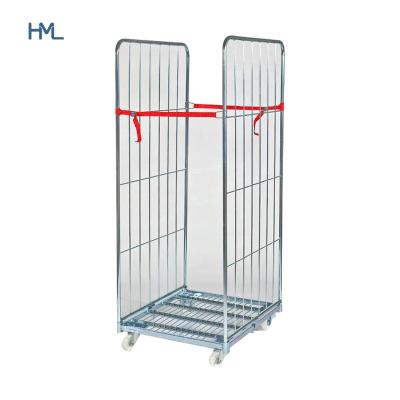 China Q235 mild steel customized 2 sides logistics warehouse galvanized storage metal rollbox for sale for sale