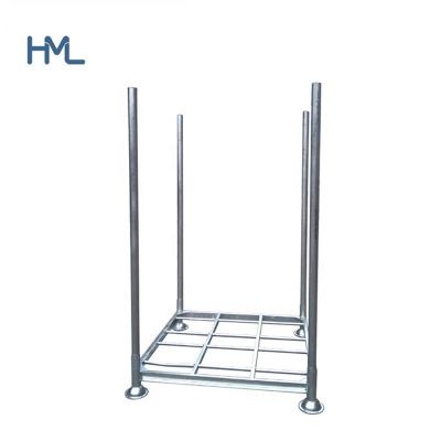 China Suitable For Stackable Stackable Steel Pallet Mobile Outdoor Modular Stacking Portable Rack for sale