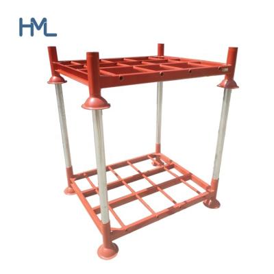 China Industrial Folding Stackable Steel Cast Iron Pallet Storage Pipe Swollen Nonwoven Fabric Roll Stretching 1500 Kg for sale