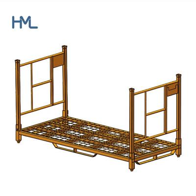 China Single Faced Customized Folding Steel Warehouse Storage Rack Pallet For Tire for sale