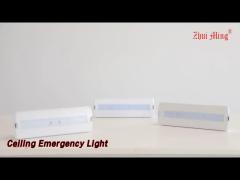 Recessed Ceiling Emergency Light SMD5730 LED 120LM IP20 Rechargeable