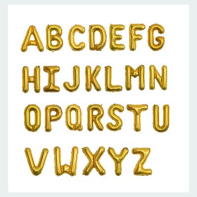 China Wholesale Party Gold Design Alphabet Letter A-Z Foil Balloons 16/32/40 inch New For Party Decoration for sale