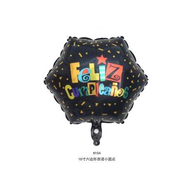 China Party China Supplier Feliz Cumpleanos Foil Balloon Happy Birthday Party Decoration Spanish Balloons for sale