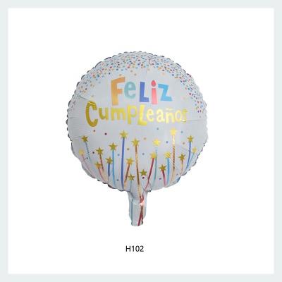 China Hot Selling Foil Balloon Wholesale Decoration Birthday Party 2022 Spanish Foil Balloons for sale