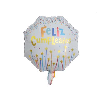 China 2022 Spanish Foil Balloons Party Decoration Wholesale Custom Happy Birthday Balloons For Kids Gift for sale