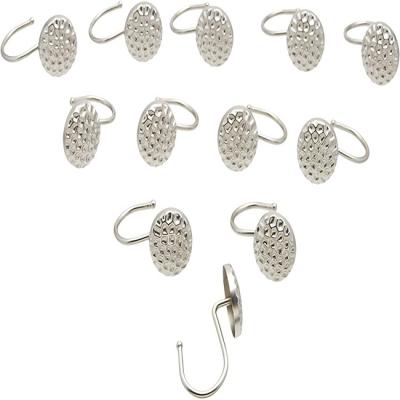 China Minimalist Xingda Button Hooks Surround Chrome Shower Curtain Rings Surround Decorative Shower Curtain Hooks for sale