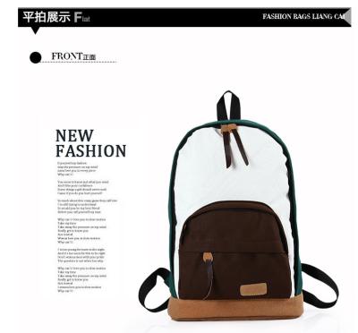 China Fashion canvas backpack for sale