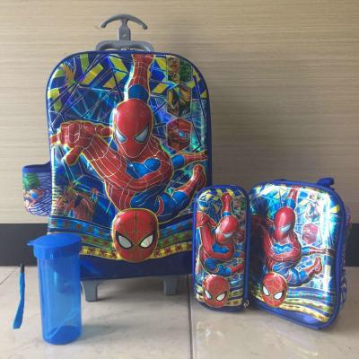 China Hot sale  Disney   Children Trolley 3 pcs School bags for sale