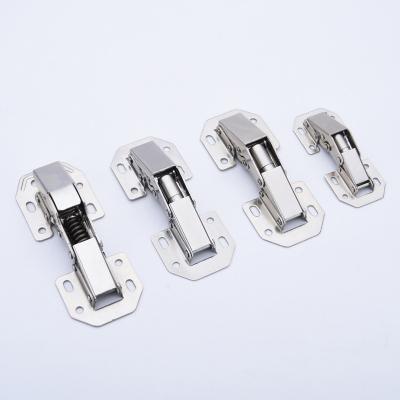 China Traditional 90 Degree Hydraulic Soft End Hinge Nickel Plating 3 Inch Or 4 Inch Cabinet Concealed Frog Hinge for sale