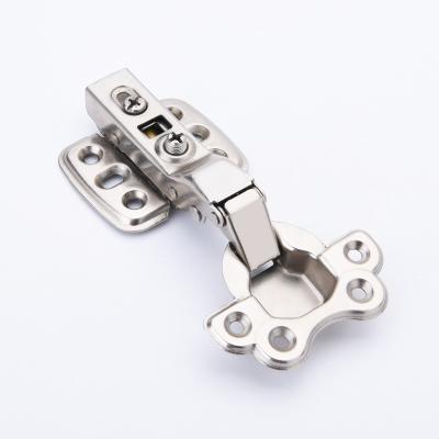 China Traditional Adjustable Concealed Hinge Nickel 9 Or 10 Holes Half Overlaid Soft Close Cabinet Door Hinges for sale