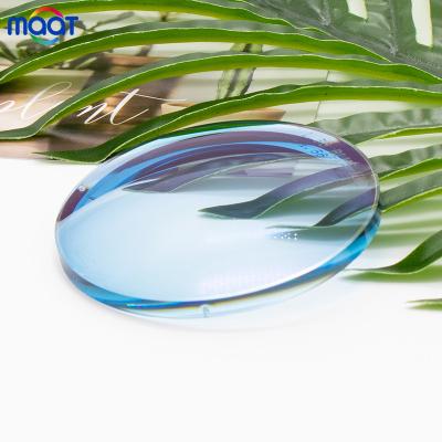 China Wholesale 1.56 maat lens anti-fatigue photochromic colored single blue resin photo HMC photochromic for sale