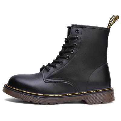 China CUSHIONING High Quality Women's Combat Boots PU Leather Ankle Ladies Booties Wholesale for sale